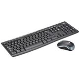 Logitech - Combo Mk270 - Draadloos Toetsenbord En Muis - Zwart - Duurzaam