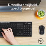 Logitech - MK270 - Draadloos Toetsenbord - Qwerty - Zwart