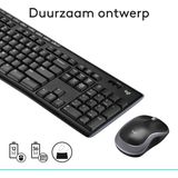Logitech - MK270 - Draadloos Toetsenbord - Qwerty - Zwart
