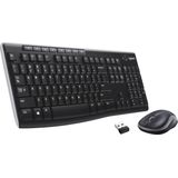 Logitech - MK270 - Draadloos Toetsenbord - Qwerty - Zwart