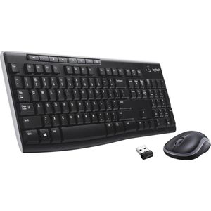 Logitech - MK270 - Draadloos Toetsenbord - Qwerty - Zwart