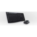Logitech MK270 - Draadloos Toetsenbord en Muis - Zwart - USB