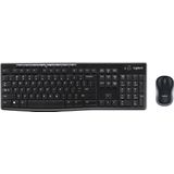 Logitech MK270 - Draadloos Toetsenbord en Muis - Zwart - USB