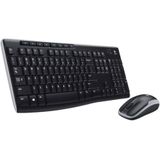 Logitech Wireless Combo MK270 toetsenbord Inclusief muis USB QWERTZ Duits Zwart
