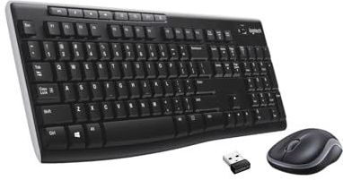 Logitech MK270 Toetsenbord RF Draadloos QWERTY Spaans / Zwart