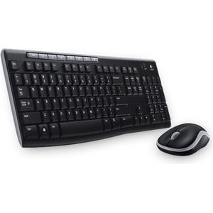 Logitech Wireless Combo MK270 toetsenbord Inclusief muis RF Draadloos Hebreeuws Zwart
