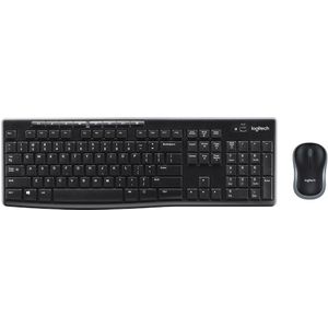Logitech Wireless Combo MK270 toetsenbord Inclusief muis USB QWERTY Brits Engels Zwart