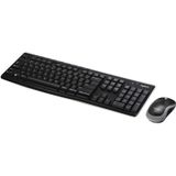 Logitech Wireless Combo MK270 toetsenbord Inclusief muis RF Draadloos QWERTZ Tsjechisch Zwart