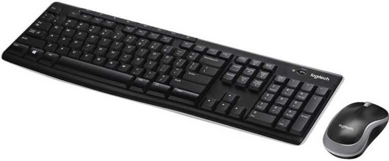 Logitech Wireless Combo MK270 toetsenbord Inclusief muis RF Draadloos QWERTZ Tsjechisch Zwart