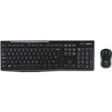 Logitech MK270 Combo MK270 toetsenbord en muis, draadloos, voor Windows, Scandinavisch QWERTY-toetsenbord, zwart