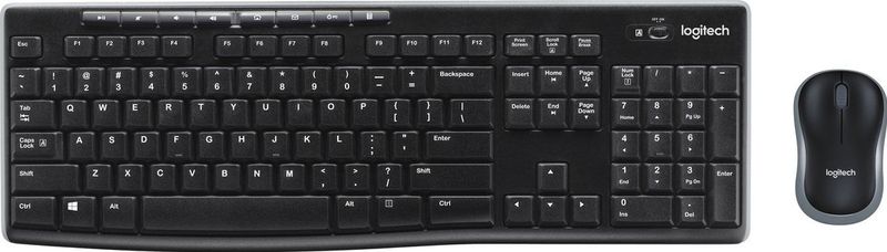 Logitech Wireless Combo MK270 toetsenbord Inclusief muis RF Draadloos QWERTY Scandinavisch Zwart