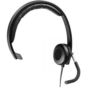 Logitech H650e Mono Headset - USB - Echo-onderdrukking - Zwart