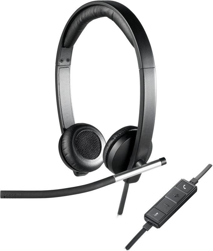 Logitech - H650E - USB Headset - Stereo - Corded - Zwart