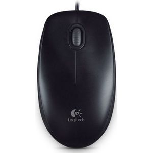 Logitech B100 muis met kabel zwart