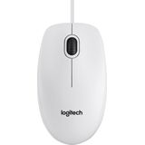 Logitech - B100 - Muismodel - Wit - Optisch - USB
