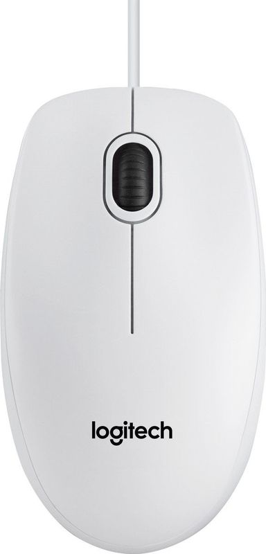 Logitech - B100 - Muismodel - Wit - Optisch - USB