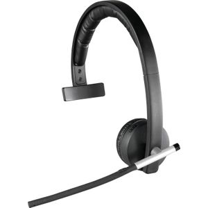 Logitech H820E Draadloze monohoofdtelefoon met microfoon - Batterijduur tot 10 uur - Verstelbare hoofdband - In-ear bediening - Zwart... - zwart 981-000512