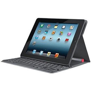 Logitech 920-005714 beschermhoes voor Apple iPad 2/3/4 (met Spaans QWERTY-toetsenbord), zwart