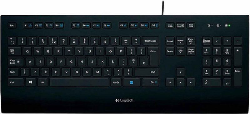 Logitech Keyboard K280e Bedraad Toetsenbord QWERTY ISO Noorse indeling Zwart