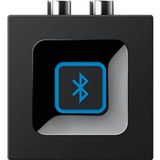 Logitech Draadloze Bluetooth Audio Ontvanger, Bluetooth Adapter voor PC/Mac/Smartphone/Tablet/AV Receiver, 3.5mm Audio en RCA Output naar Speakers, One-Push Pairing Knop - Zwart/Blauw