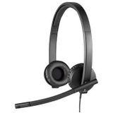 Logitech - H570e - Stereo Headset - Zwart - Kunststof