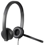 Logitech - H570e - Stereo Headset - Zwart - Kunststof