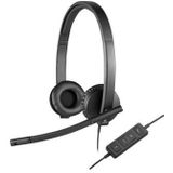 Logitech - H570e - Stereo Headset - Zwart - Kunststof