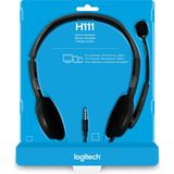 Logitech - H111 - Stereo Headset - Zwart - Noise Cancelling Microfoon