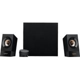 Bass - Subwoofer - Zwart - Hout - 3,5 mm en RCA-ingangen