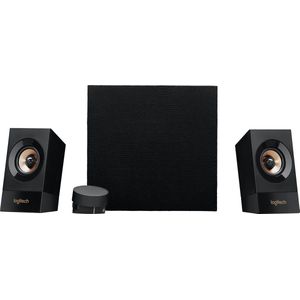 Bass - Subwoofer - Zwart - Hout - 3,5 mm en RCA-ingangen