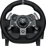 Logitech G G920 Driving Force Gaming Rennlenkrad, Zweimotoriges Force Feedback, 900° Lenkbereich, Racing Leder-Lenkrad, Verstellbare Edelstahl Bodenpedale, für Xbox Series X S, Xbox One, PC - Schwarz