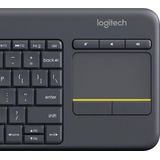 Logitech - K400 Plus - Draadloos Toetsenbord - Touch - Zwart