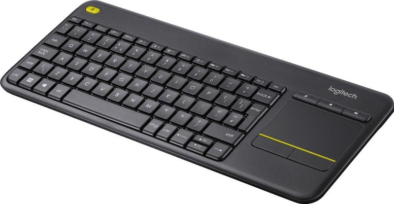 Logitech - K400 Plus - Draadloos Toetsenbord - Touch - Zwart