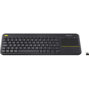Logitech K400 Plus Tv toetsenbord RF Draadloos QWERTY Italiaans Zwart
