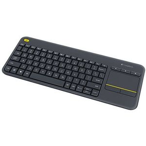 Logitech K400 Plus RF Draadloos QWERTY Pan Nordic Zwart toetsenbord