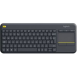 Logitech K400 Plus Tv toetsenbord RF Draadloos QWERTY Brits Engels Zwart