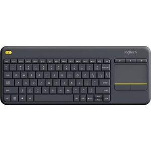 Logitech K400 Plus - Draadloos Touch Toetsenbord - QWERTY ISO - Zwart