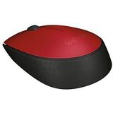Logitech M171 - Draadloze Muis - Geschikt voor PC/Mac - Inclusief USB Mini Receiver - Rood