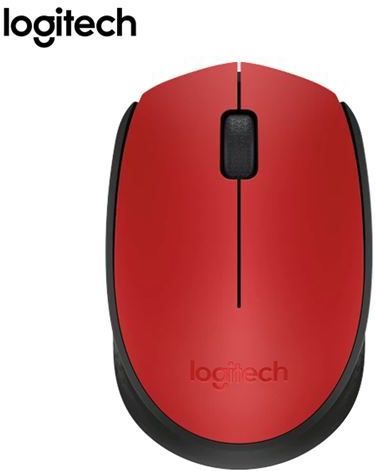 Logitech M171 - Draadloze Muis - Geschikt voor PC/Mac - Inclusief USB Mini Receiver - Rood