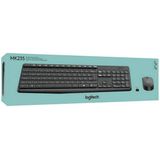 Logitech MK235 - Toetsenbord met Muis - Draadloos - QWERTZ Duits - Grijs