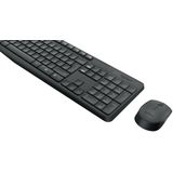 Logitech MK235 - Toetsenbord met Muis - Draadloos - QWERTZ Duits - Grijs