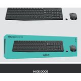 Logitech MK235 - Toetsenbord met Muis - Draadloos - QWERTZ Duits - Grijs