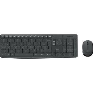 Logitech MK235 - Toetsenbord met Muis - Draadloos - QWERTZ Duits - Grijs