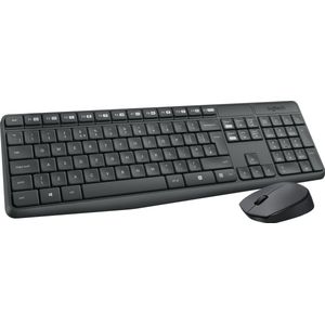 Logitech - MK235 - Draadloos Toetsenbord en Muis - Donkergrijs