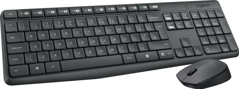 Logitech - MK235 - Draadloos Toetsenbord en Muis - Donkergrijs
