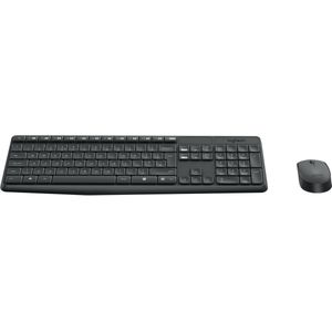 Logitech MK235 Wireless Keyboard and Mouse Combo toetsenbord Inclusief muis RF Draadloos Grieks Grijs