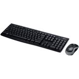 Toetsenbord Logitech MK235 Qwerty +muis zwart