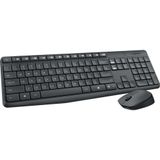 Logitech MK235 toetsenbord Inclusief muis RF Draadloos Hongaars Grijs