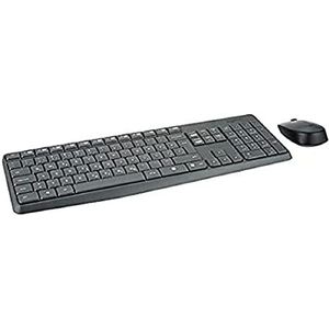 Logitech MK235 Draadloze toetsenbord-muisset, 2,4 GHz verbinding via Unifying Nano USB-ontvanger, 10 m bereik, 15 FN-toetsen, 3 jaar batterijduur, PC/laptop, Kroatisch/Sloveense lay-out