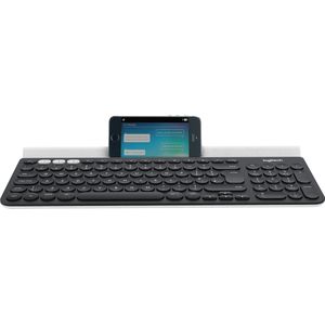 Logitech K780 toetsenbord RF draadloos + Bluetooth QWERTZ Duits Grijs, Wit